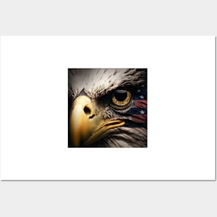 USA, Bald Eagle, America, American Flag, Posters and Art